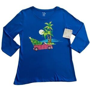 SUN BAY Women's SMALL Christmas TShirt